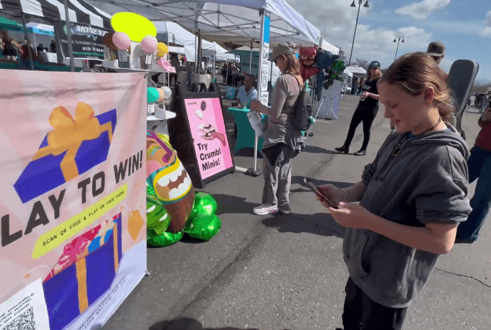 QR Code Games - Booth Setup - 1