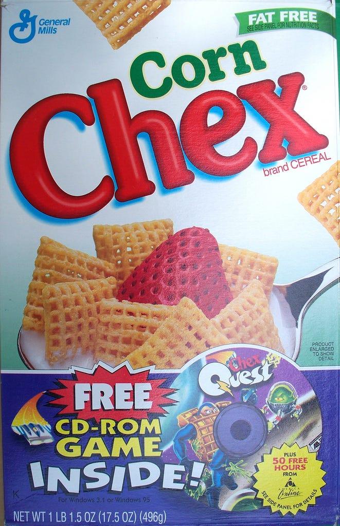 Chex Quest cereal box (1996)