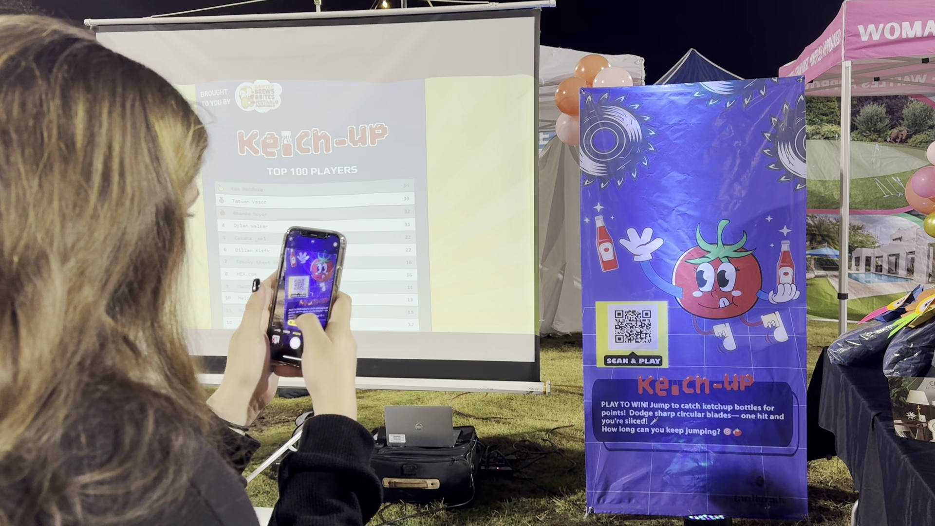 Booth games and branded games for trade shows - interactive game screenshot